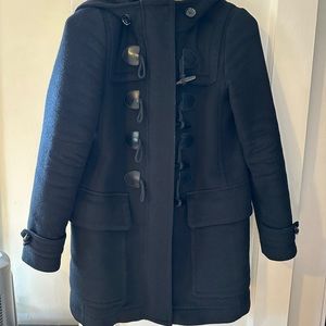 Burberry Brit Hooded Wool Jacket Duffle